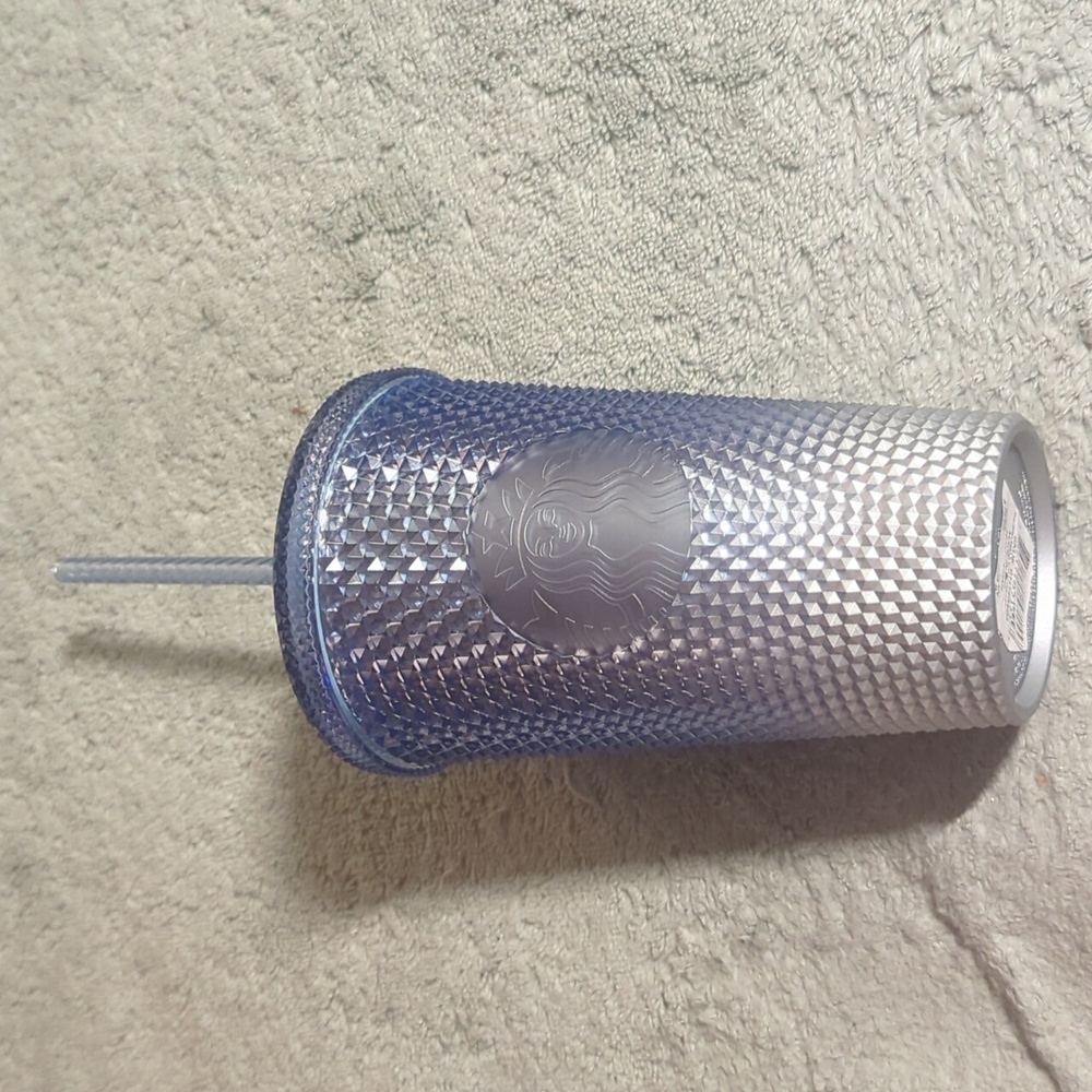 New Starbucks Blue Gradient Icicle Tumbler Cup 16 oz